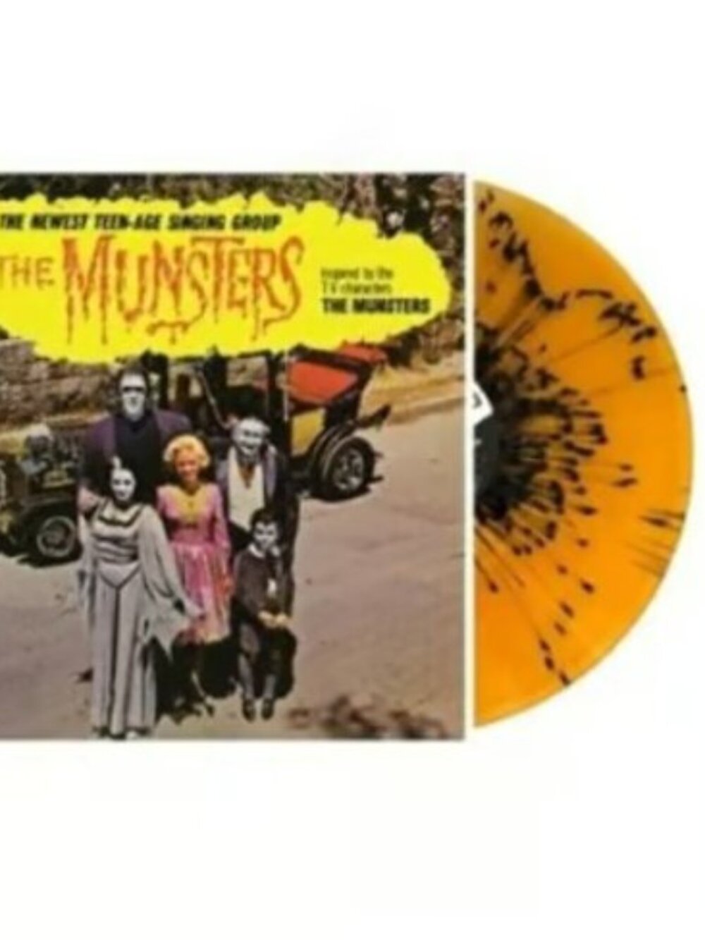 The Munsters Self-Titled LP ~ Ltd Ed Orange w/Black Splatter Vinyl ~ New/Sealed!